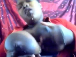 Big-Tit Black BBW’s Webcam Solo