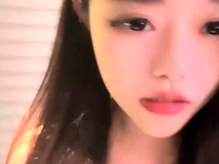 Amateur asian teen solo playing