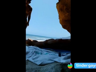 Twink’s Bareback Fun on the Beach