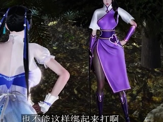 Foxy 3D Superwoman bounces up and down on a cock