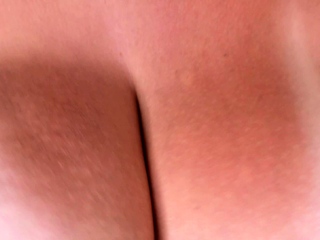 Hot brunette milf with big boobs gives a blowjob