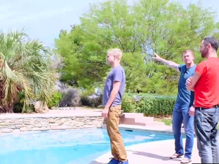 BAREBACKTHATHOLE Blond Sherman Maus Barebacks Dusty Williams