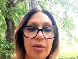 Busty MILF suck cock and takes hard pounding outdoor live at