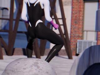 In Spider’s Web 3D Animation Superhero Porn
