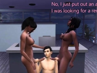 Two 3d cartoon cuties are ready for their bath